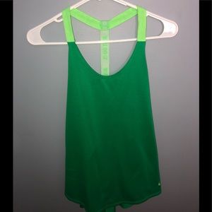 Green Nike "Just Do It" Racer Back Tank Top - M